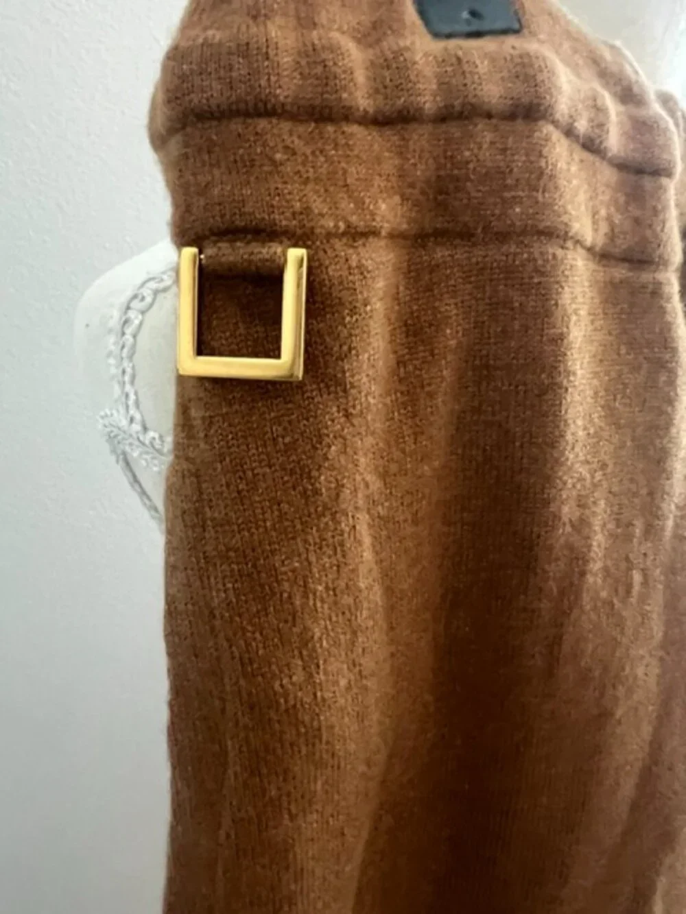 Authentic Louis Vuitton Brown Knit Sweater & Jogger Set Women’s Large